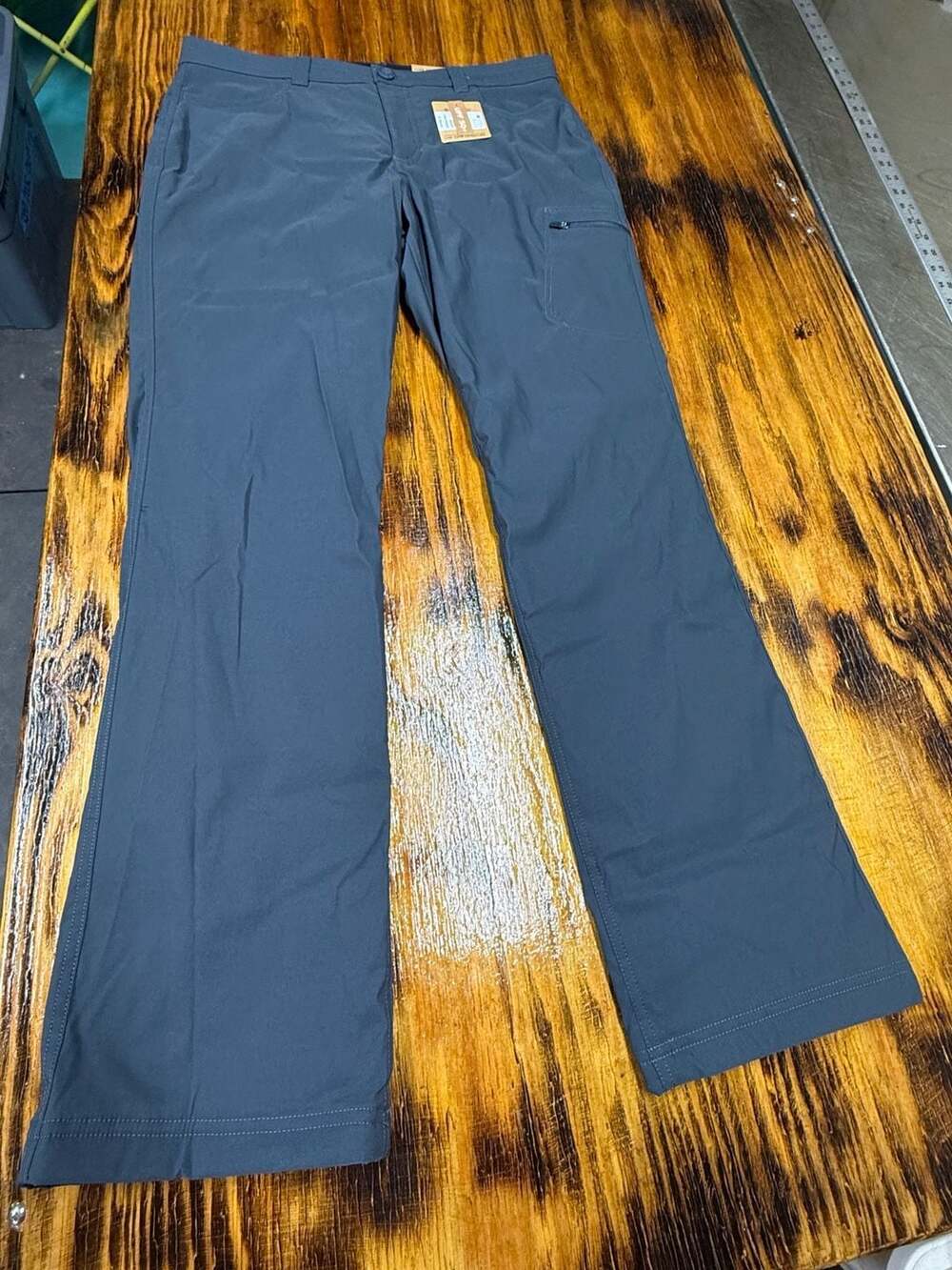 Womens 10 Eddie Bauer Rainier Pants Dark Gray UPF 50+